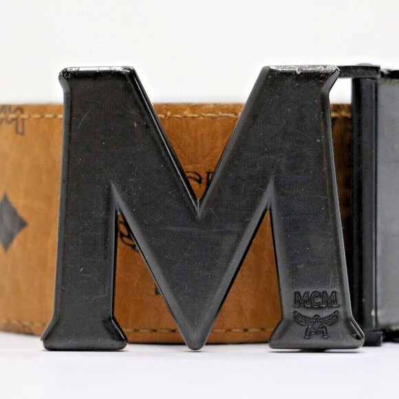 MCM Claus M Reversible Belt in Visetos 1.75" In Visetos - Picture 8 of 12